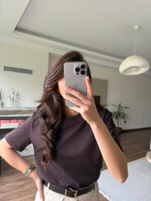 Basic T-shirt -Kahve