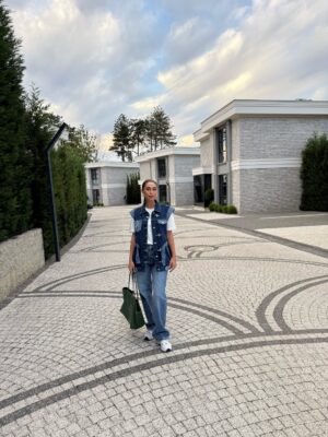Kancalı Denim Yelek