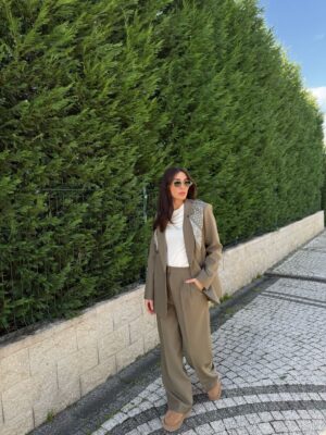 Fularlı Blazer