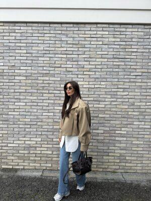 VSN Camel Gabardin Ceket
