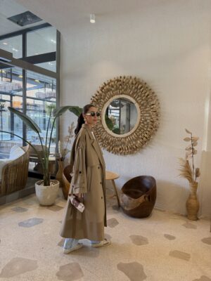 Oversize Düşük Omuz Trençkot