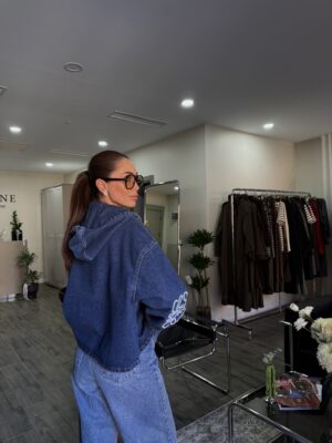 Nakışlı Denim Ceket
